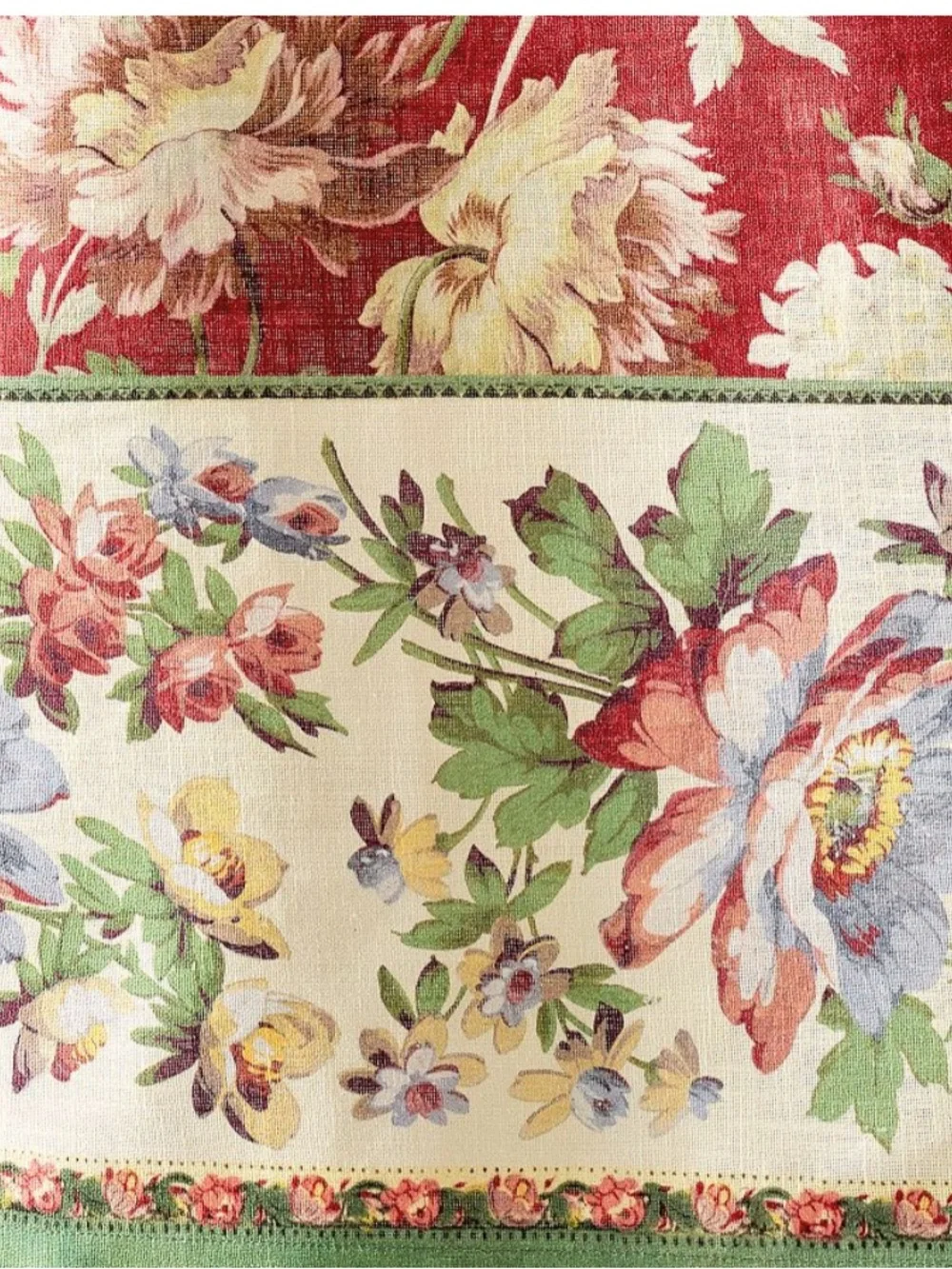 NWOT Pottery Barn Anne Floral Cotton Tablecloth French Country/Farmhouse 70x108